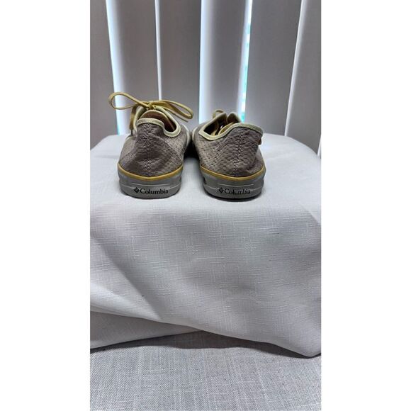 COLUMBIA VULC N VENT TEXTILE TRAINERS YELLOW WOMENS SZ 8.5 - Picture 10 of 12